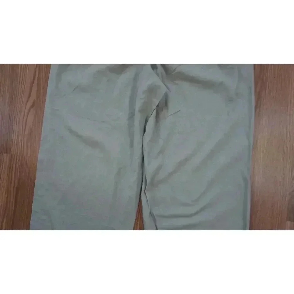 J.Crew Linen-Cotton Blend Wide-Leg Paper-Bag Pants, Size 10 - Picture 8 of 13